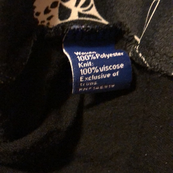 Apt 9 plus size 1X black/ white flowers - Picture 6 of 6